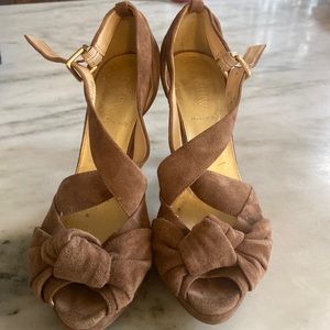 EUC Jcrew suede heels